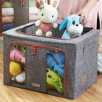 

Quilt Clothes Bag Royal Oxford Storage Box Foldable Moisture-proof Sealed Storage Box Transparent Storage Box 50cmx40cmx33m #10