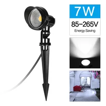 IP66 светильник, уличный светодиодный светильник-Спайк, дорожка, пейзаж, водонепроницаемые точечные лампы, 85-265 в, переменный ток, высокая яркость, 7 Вт, садовая лампа для газона