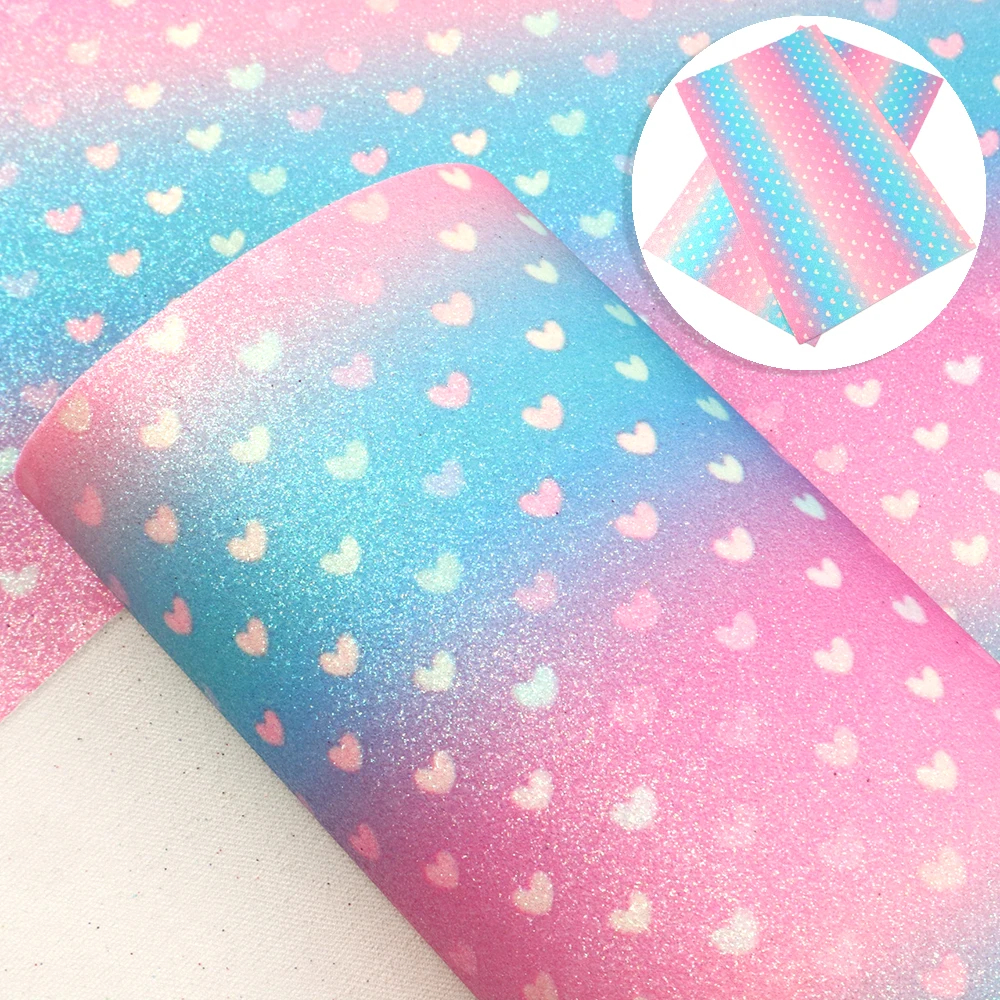 

David accessories 20*34cm Printed Faux Synthetic Leather Fabric for Patchwork Bow DIY Handmade Materials,1Yc7733