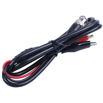 

2pcs 100cm BNC Q9 Oscilloscope Measuring Leads Double Clip Alligator (Mini Alligator Clips) Red + Black