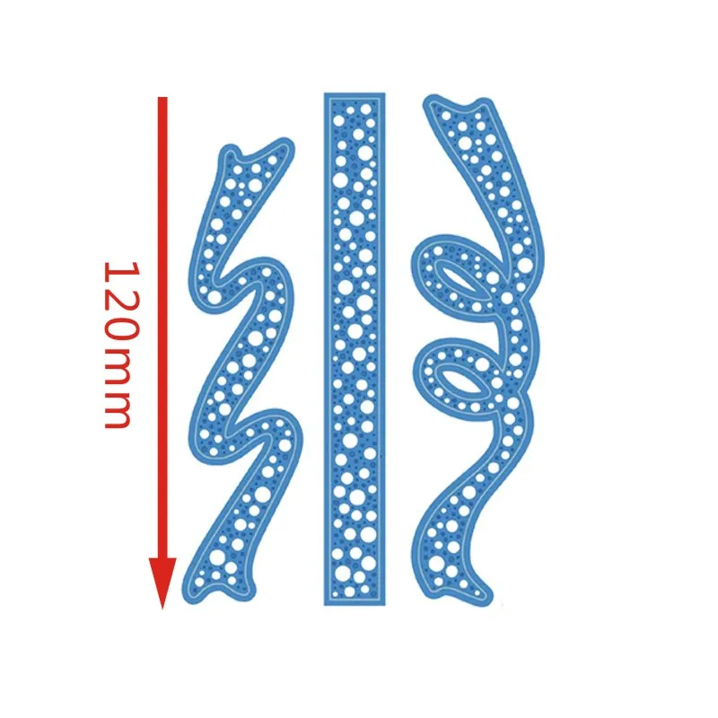 Dotty Streamers Metal Cutting Dies Stencil For Card Decorative Diy Scrapbooking Photo Paper Cards Crafts New Dies