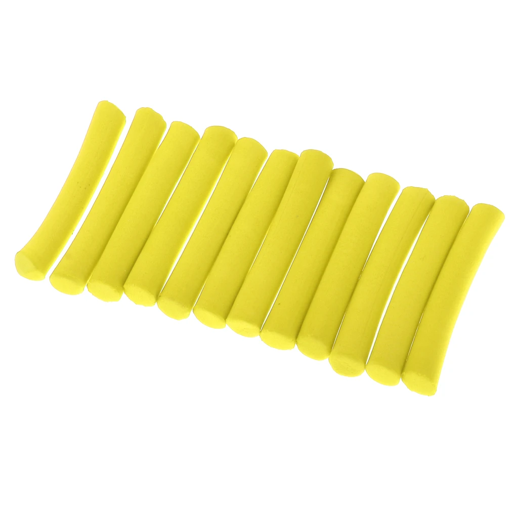 12pcs Premium EVA Carp Fishing Baits Rig Foam Sticks Cylinder Float Making Fly Tying Rig Sticks Pop-ups Baits Fishing Accessory