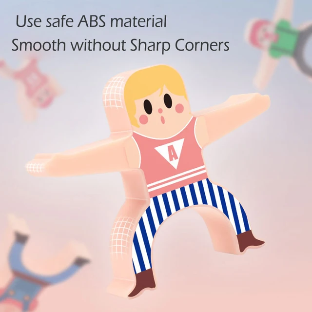 Seelaugh New Montessori Wood Balance Game Kids wooden Educational Toys For Children Wooden Toys Balancing Blocks for Baby Child 2