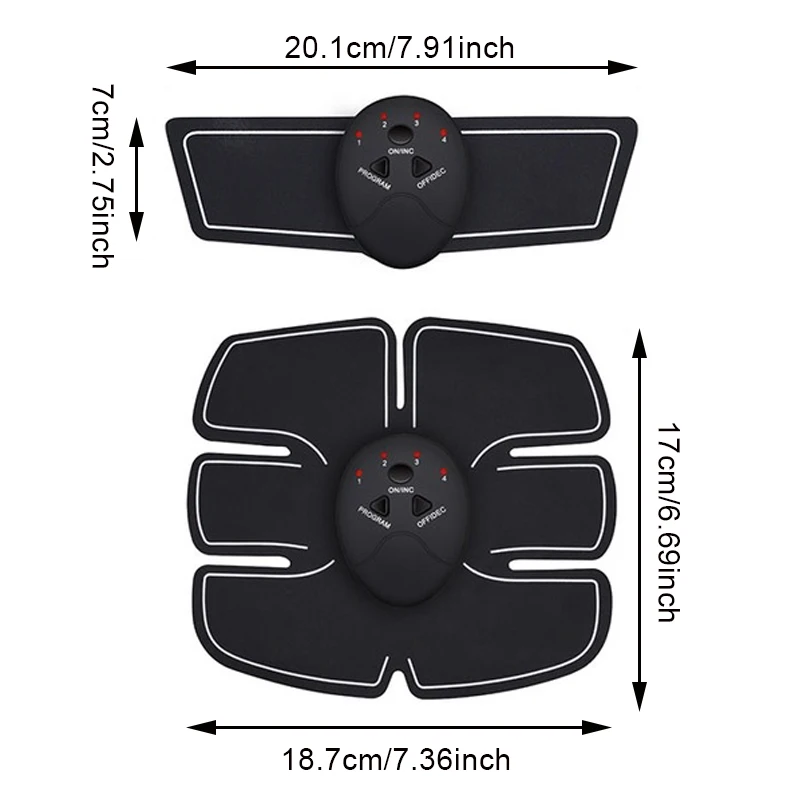 Unisex Muscle Stimulator Slimming Fat Burning Abs Muscle Trainer Electrostimulator Muscular Exercise Home Gym Equipment