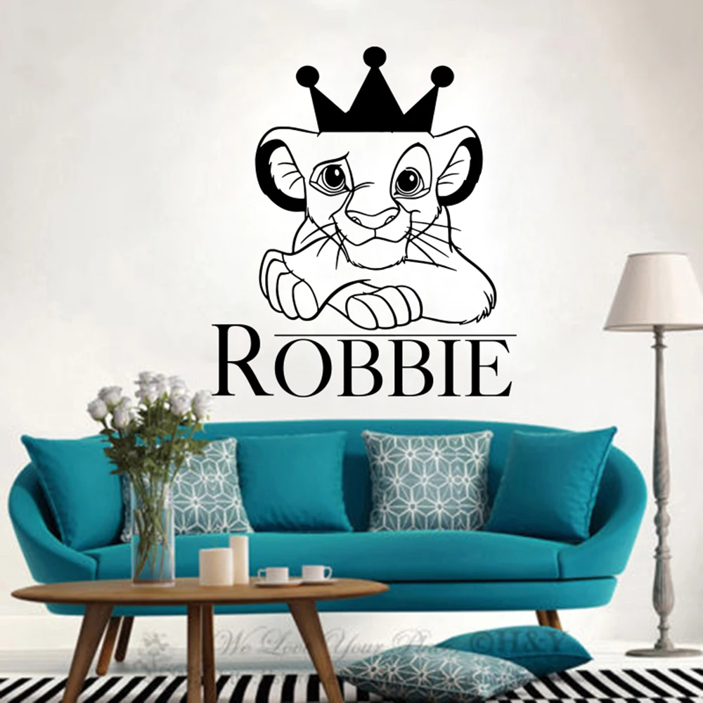 Lion King Simba Wall Sticker Lion King Wall Stickers Kids Custom