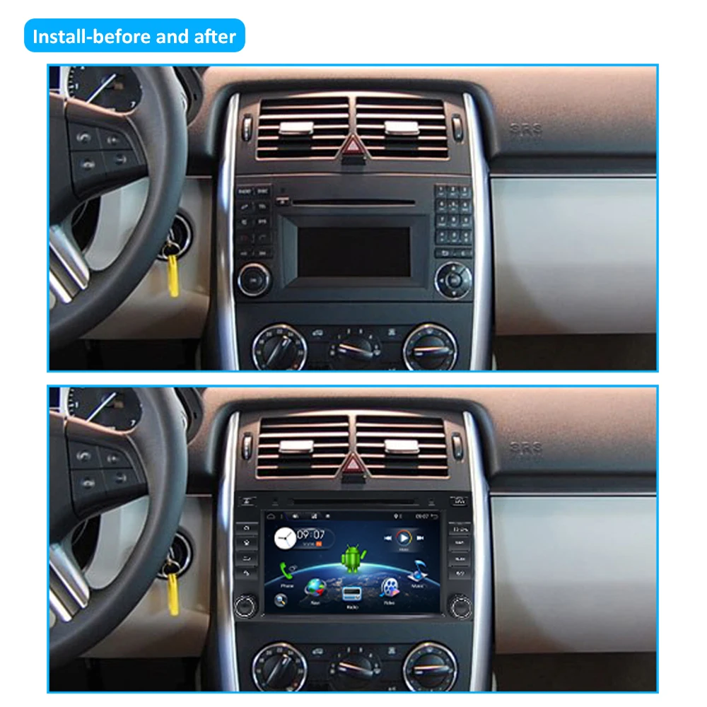 Clearance 4G+64G Android 9 For Mercedes Benz Sprinter B200 W209 W169 B-class W245 B170 Vito W639 2 DIN Car DVD player Radio GPS multimedia 5