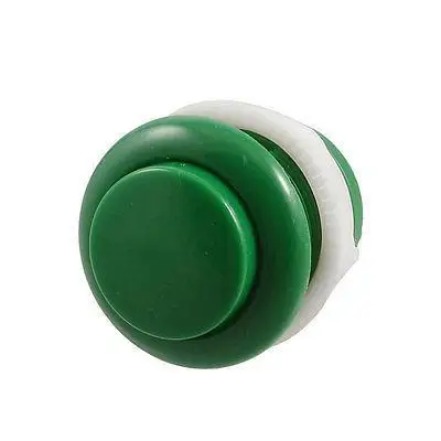 

Green Plastic 28mm Dia 2 Pins Soldering Arcade Game PCB Push Button