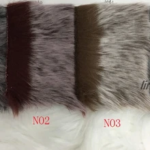 3 см супер мягкая двухцветная Выцветшая белая имитация меха лисы высококачественная одежда меховой воротник плюшевая ткань