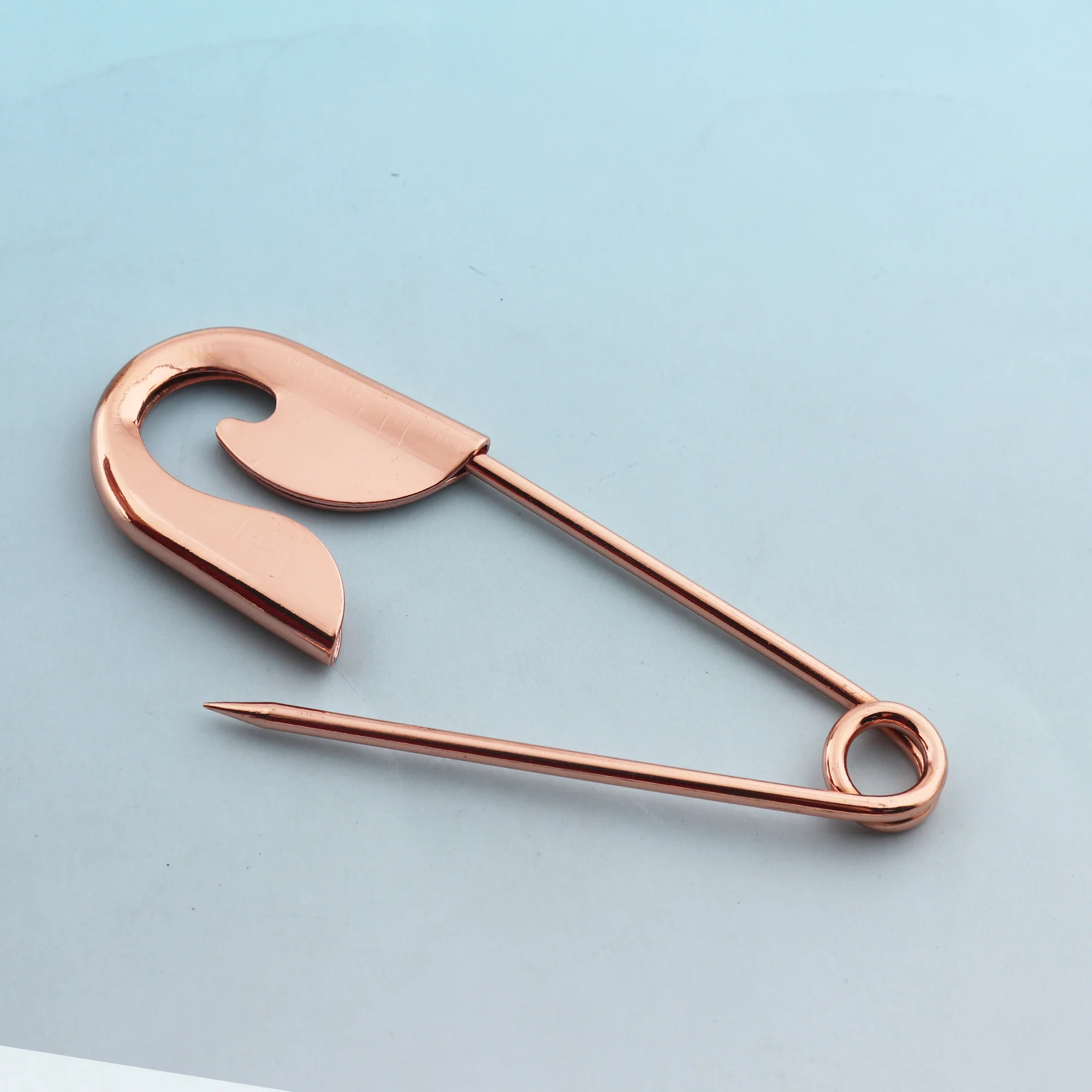 Large Craft Safety Pins Gold/Rose Gold Plated Safety Pin Brooch Stitch  Markers,Metal Safety Pins Loops Charms Jewelry-4(10cm) - AliExpress