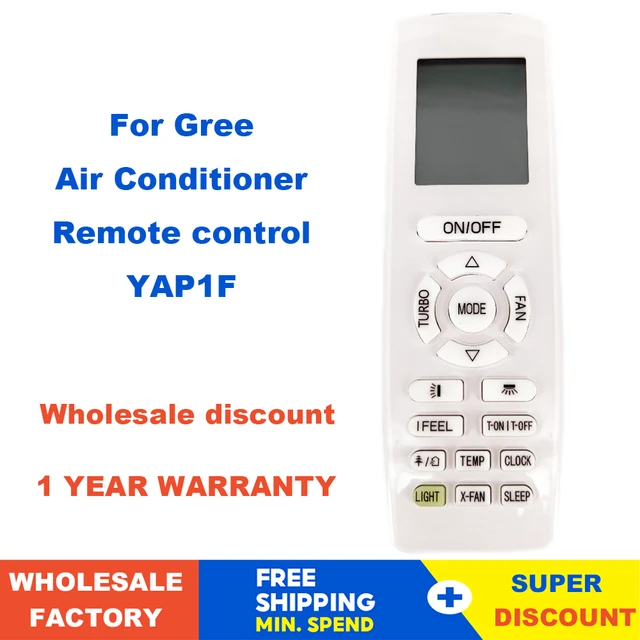 Air Conditioner Remote control YAP1F For Gree AC Air Conditioner IR remoto controller Fernbedienung