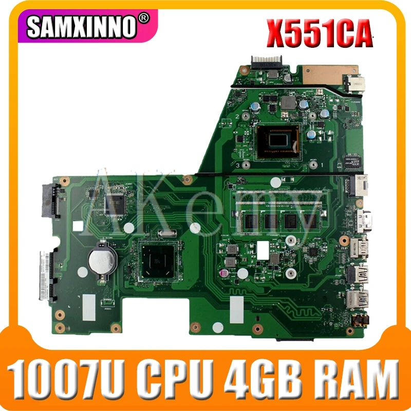 X551CA материнская плата 1007u CPU 4 Гб REV 2 для For Asus X551CAP X551C ноутбука плата|k56cm