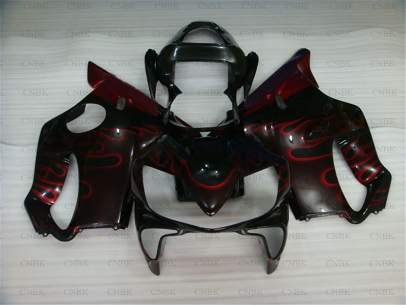 Наборы тела для CBR600 F4i 2002 CBR600F4i обтекатель мотоцикла 02 Abs 2001 - 2003 Черный Красный