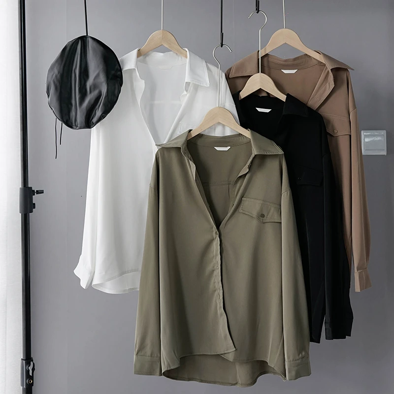  White Shirts Women Tops And Blouses Korean Oversize Long Sleeve Shirts Womens Clothing Plus Size Ro