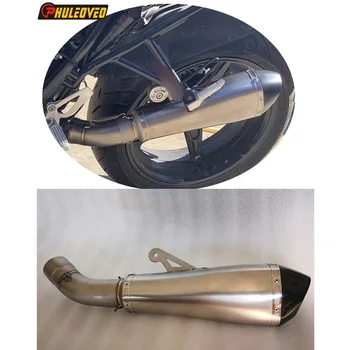 Handmade for BMW R NINET 2014-2023 Titanium Alloy Motorcycle Exhaust System Link Pipe Muffler Exhaust Escape Carbon End Tip Can
