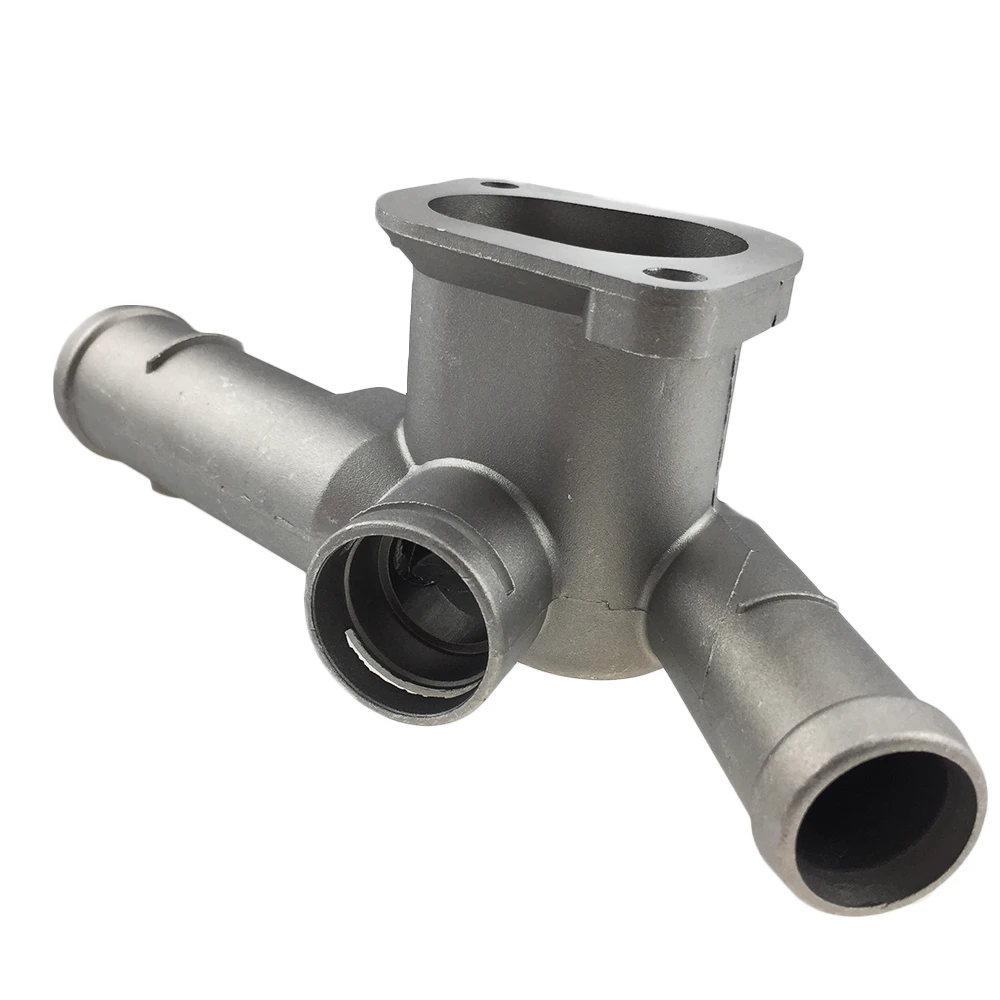 Aluminium Alloy Thermostat Housing Coolant Hose Flange Radiator VW Golf Jetta 2.0 L4 99-06 06A 121 133D 06A121133D 06A12 aluminum radiator