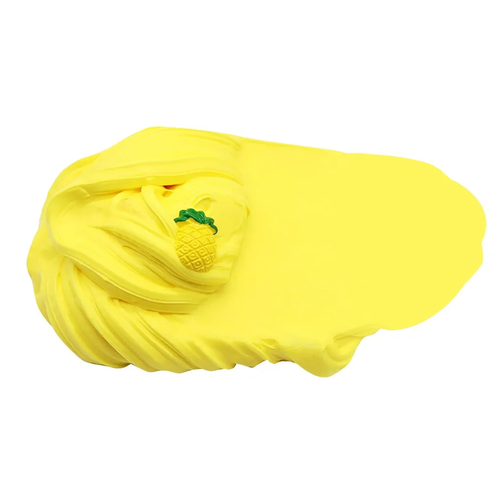 200 мл ананас Пуффи Floam Slime снятие стресса игрушка ароматизированные мягкие и не липкие подвески для слайдов ломтик Топпинг W923