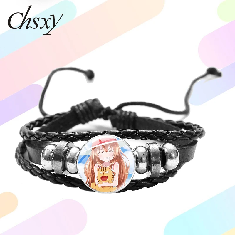 Японский аниме тигр CHSXY ×дракон! Кожаный браслет Айсака цифры принт Стекло