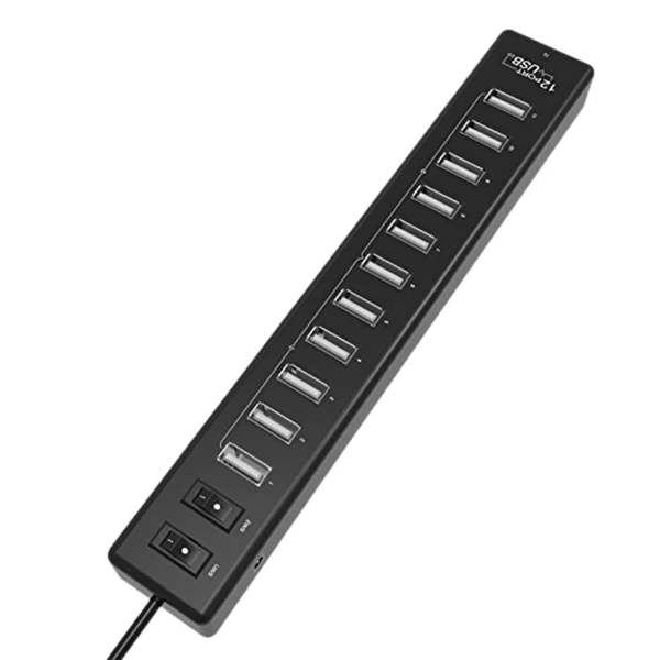 ABKT-A сопротивление двенадцать USB2.0 концентратор, 12-Порты и разъёмы USB высокое Скорость концентратор для Mac, ПК, USB флеш-накопители, зарядка Порты и разъёмы и Другое устройств