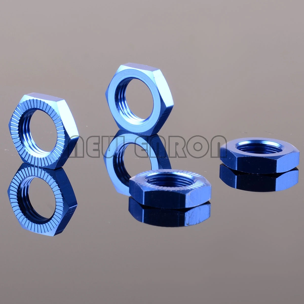 NEW ENRON #7758 1:5 4Pcs Aluminium 17mm Wheel Hex Nuts Mount Splined Serrated Metal For RC CAR 1/5 Traxxas X-MAXX 77086-4 - Image 5