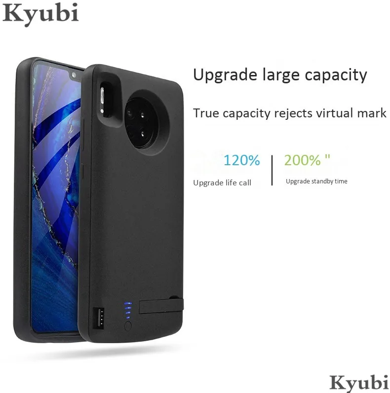 5000 мАч чехол для зарядного устройства для huawei mate 30 Pro внешняя Портативная подставка держатель беспроводной зарядный чехол для huawei mate 30