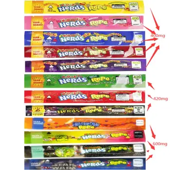 

Empty Medicated Nerds Rope Packaging Bag Exotic Gummies Candy Edibles Smell Proof Packaging Bag 4 14 Styles Custom Fast Shippi k