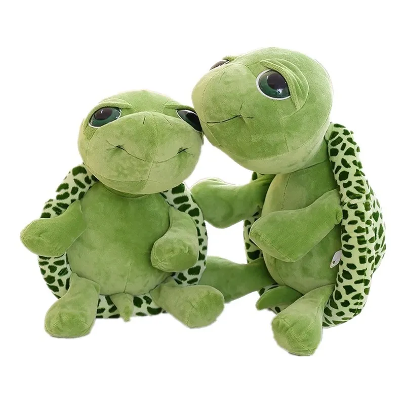 20cm 30cm Stuffed Plush Animals Super Green Big Eyes Stuffed Tortoise Plush Dolls Pillow Kids Baby 1