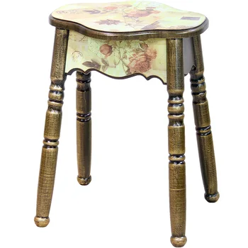 

Stool Korean modern fashion stool solid wood household bench round stool creative simple wooden dining table stool chair