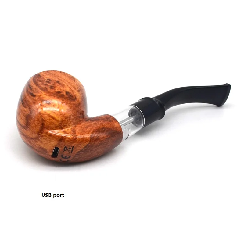 Подлинный Marvec E Pipe 450mAh 10W vape комплект 2 мл перезаряжаемый Деревянный Стиль mod VS e 618