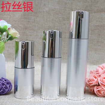 

Empty Airless Lotion Pump Bottle Cosmetic Dispenser Refill,Airless Pump Bottle Refillable Travel Moisturizer Vacuum Containers