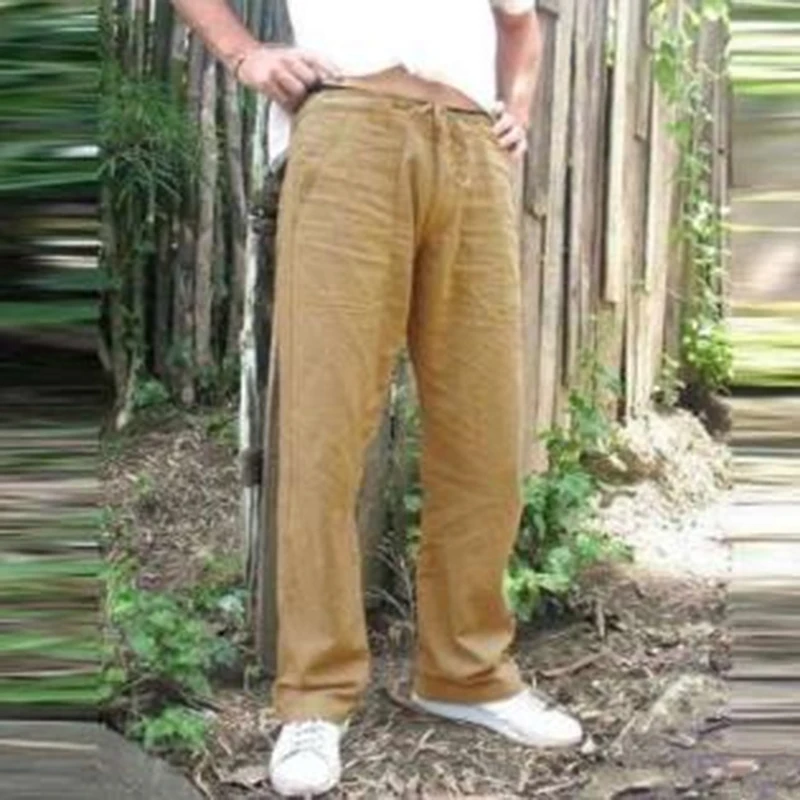 Брендовые мужские штаны, модные хлопковые свободные брюки, повседневные стильные прямые длинные брюки, мужские брюки 2XL