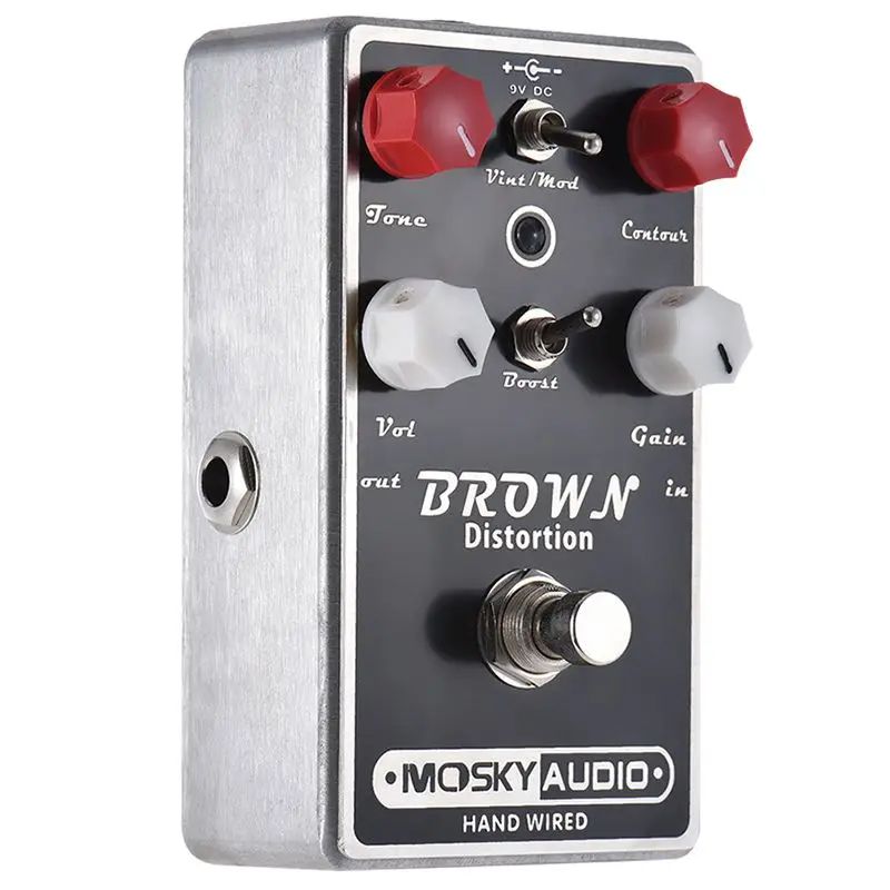 

MOSKY BROWN High-quality Distortion Guitar Effect Pedal Full Metal Shell True Bypass