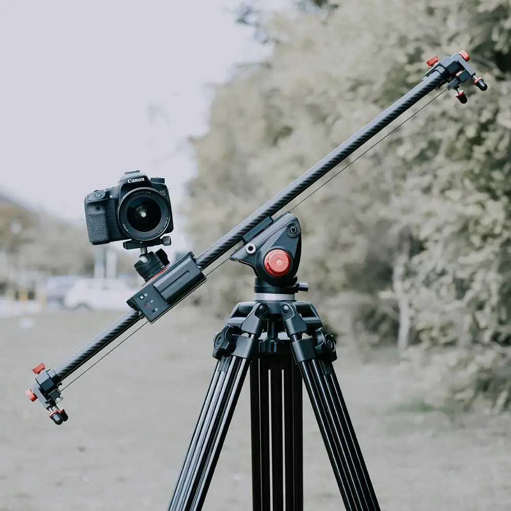 Professional Electric Camera Slider for DSLR Camera Motorized Video Carbon Fiber Track Rail with Mute Wireless Remote Control