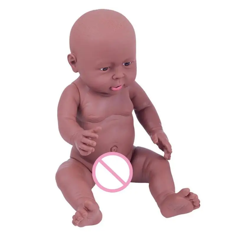 41 см кукла для новорожденного ребенка, игрушка для новорожденного, кукла-имитация, мягкая детская кукла-Реборн, игрушка, эмуляция, кукла для мальчика, девочки, подарок на день рождения - Цвет: Black Girl