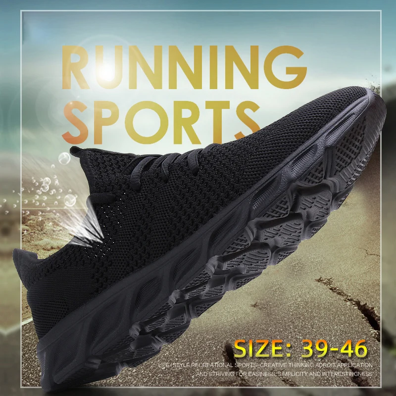 $14.85 Men Light Running Shoes Breathable Lace-Up Jogging Shoes For Man Sneakers Anti-Odor Men's Casual Sh