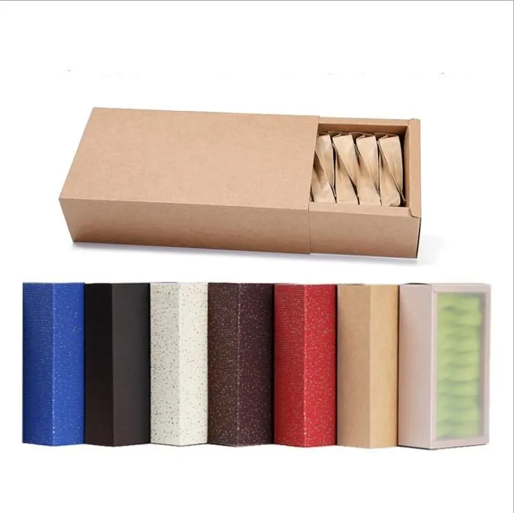 

20pcs Drawer Slide Paper Box Colored Gift Christmas Box For Cookie Party Favor Box Cardboard Packaging Boxes