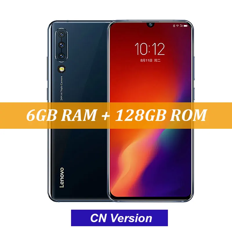 Lenovo Z6 6GB 64GB Snapdragon 730 смартфон Quad камеры 6,39 дюймов OLED в экране отпечатков пальцев 4G LTE - Цвет: 6GB 128GB Blue