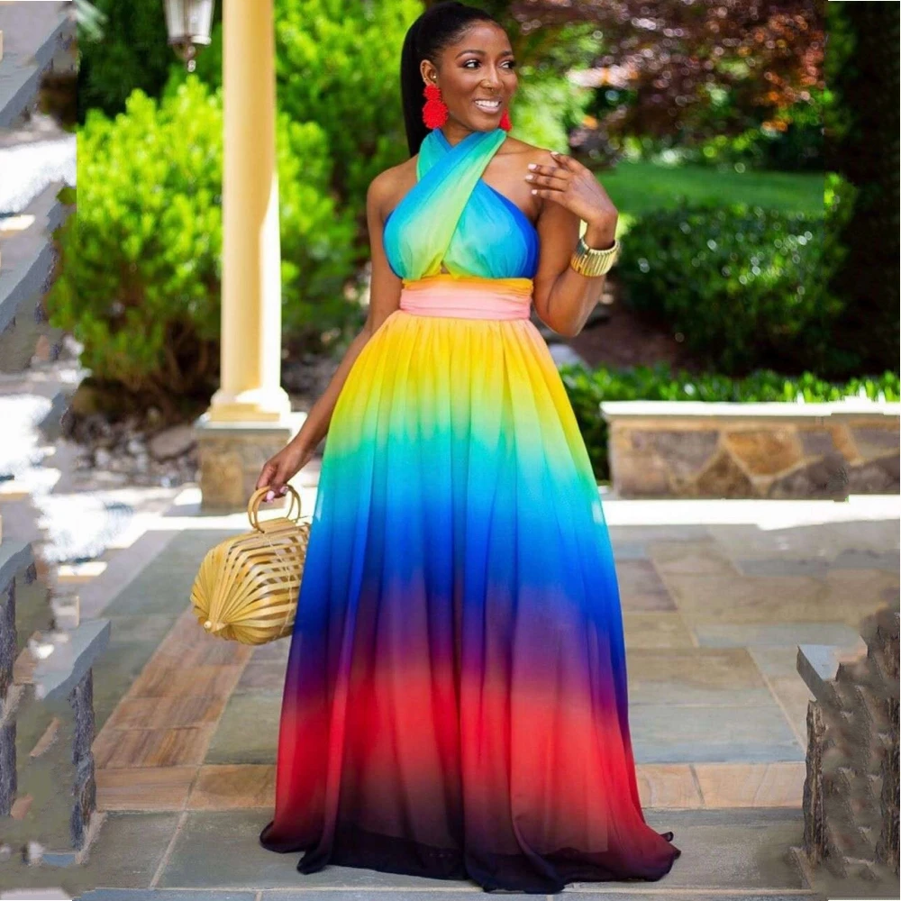 

African Long Dresses For Women 2020 Dashiki Robe Africaine Summer Plus Size Maxi Dress Traditional African Clothing Fairy Dreams