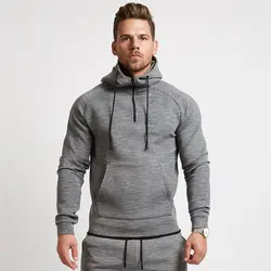 2019 осень мужская куртка для бега Хлопок Фитнес Спортивная куртка толстовки для бега Баскетбол походный свитер тренажерный зал