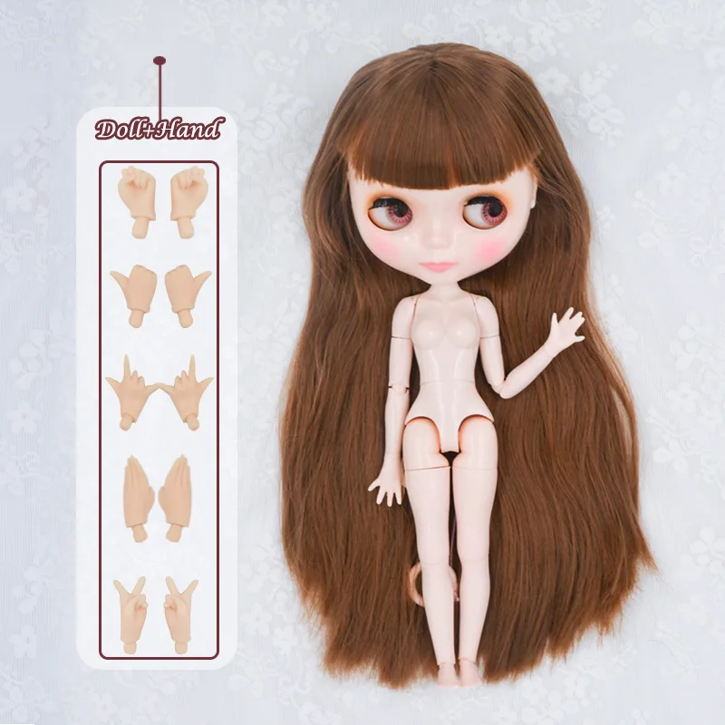 Neo NBL Blyth кукла на заказ блестящее лицо, 1/6 OB24 BJD шарнирная кукла на заказ Blyth куклы для девочки, подарок для коллекции - Цвет: HNBL06