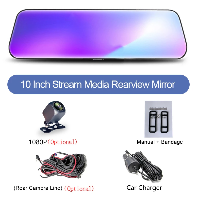 ADDKEY  DVR Ʈ ̵ ġ ũ ī޶,  ķ, Ĺ ī޶,   ڴ, 10 ġ ̷, 1080P