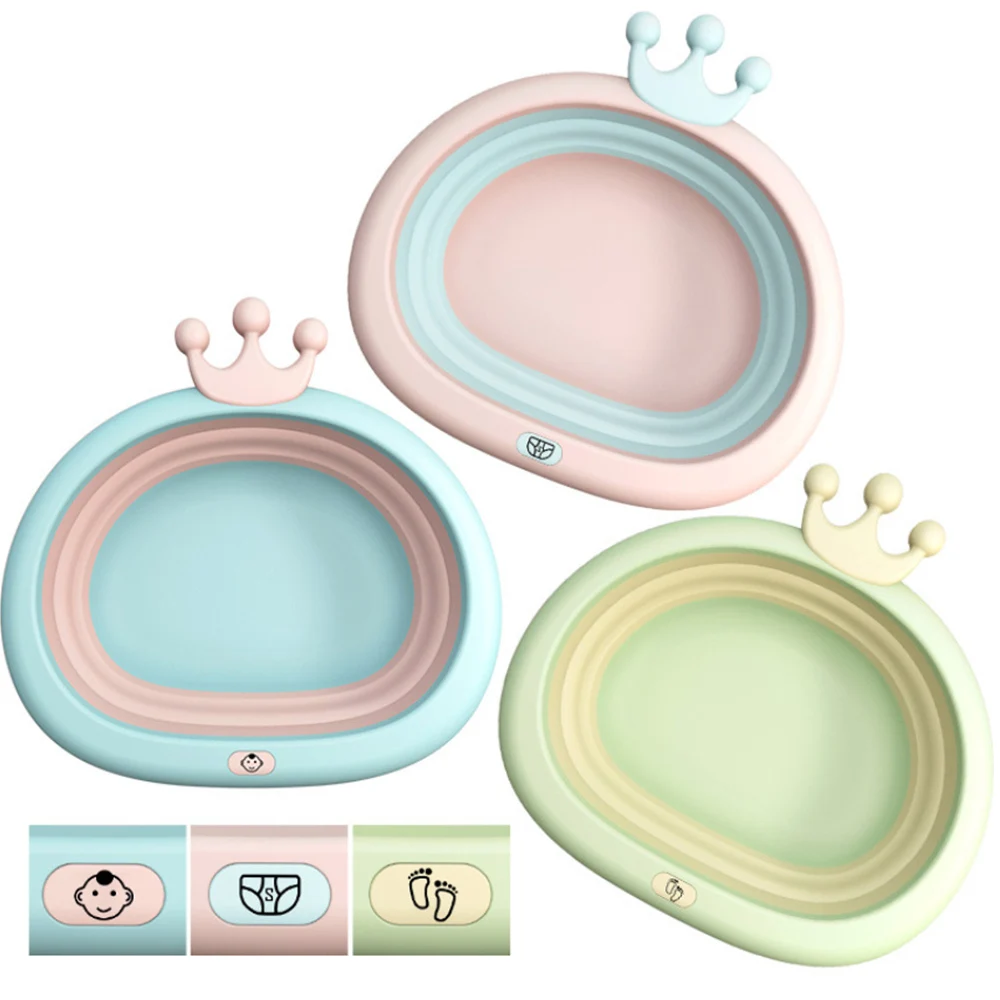 Для новорожденных PP утолщаются лицо ноги задница бассейна складной ведро милый портативный детская чашка Рыбалка продвижение бассейна