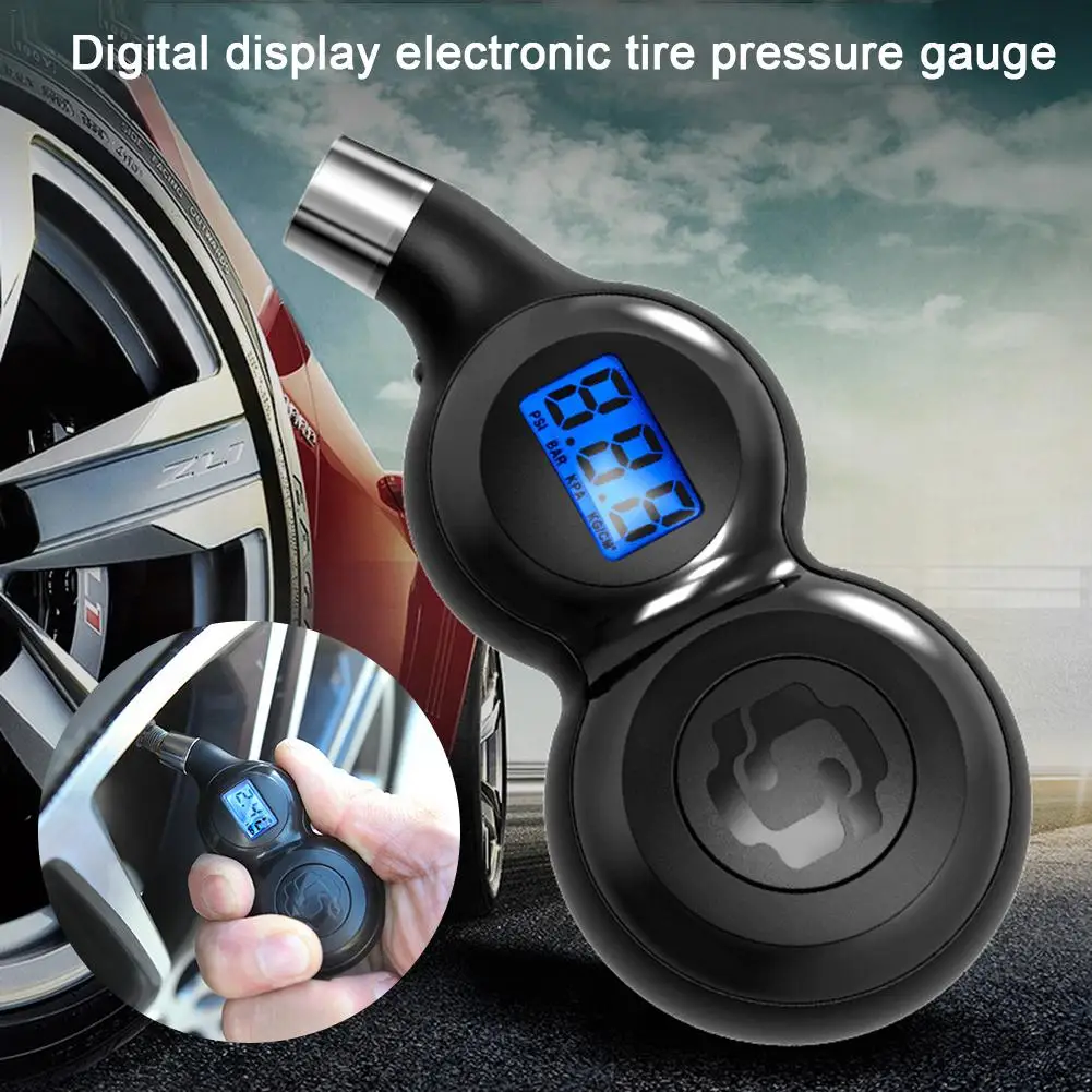 Автомобильный монитор давления в шинах, высокоточный цифровой дисплей, барометр, электронный цифровой датчик давления в шинах