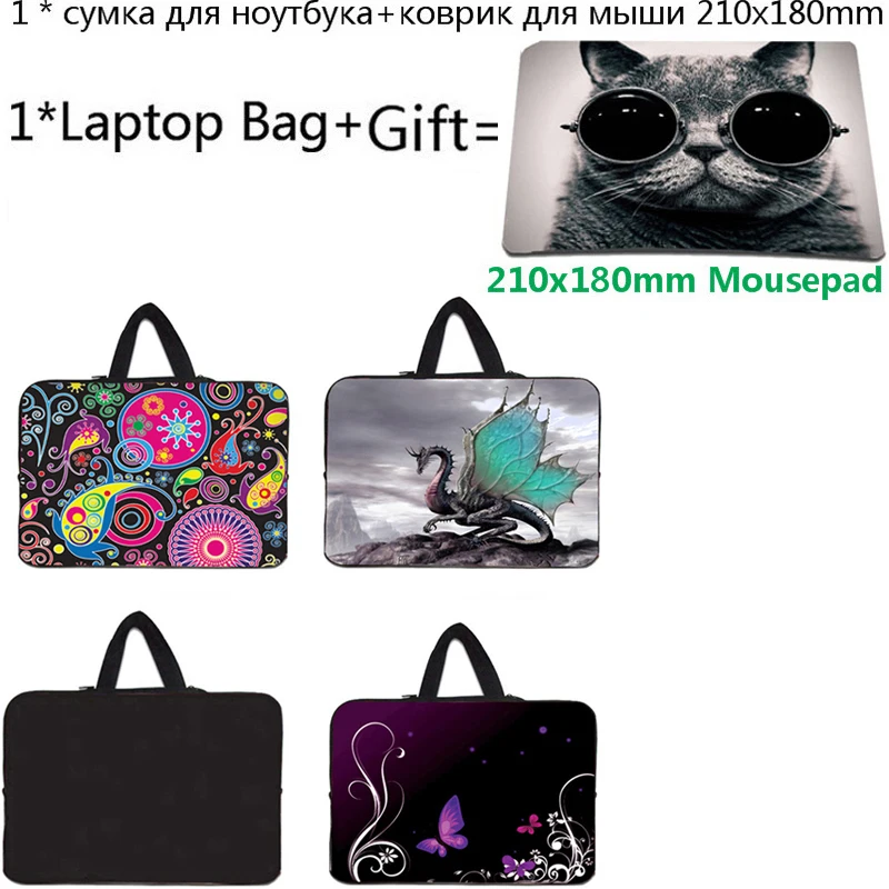 Для lenovo Йога 530 Xiaomi Mi Тетрадь Pro 15,6 рукав Chromebook чехол 11,6 12 13 14 15 17 10 17,3 сумка для ноутбука+ 210x180 мм коврик для мыши с изображением