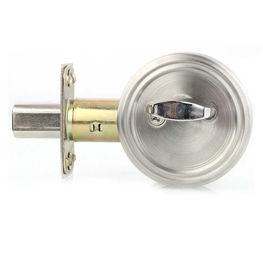 Theftproof Round Handle Door Knobs bell interior locking door knob Stainless Steel Entrance Interior Passage With Locks Key