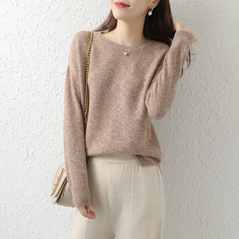 2020 Heahter Color Yarn Wool Sweater Women's Thick