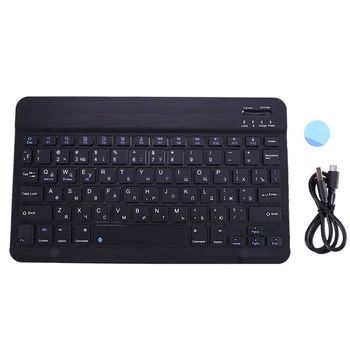 

Russian Keyboard Ultra-Thin Bluetooth 3.0 Wireless Keyboard For Computer Office Black Plastic