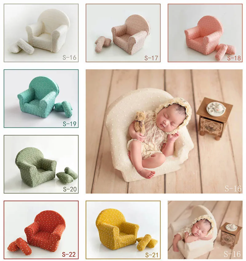 Новорожденный мини-диван кресло фотосессия реквизит позирует подушки аксессуары для фотографирования для детей от 0 до 3 месяцев