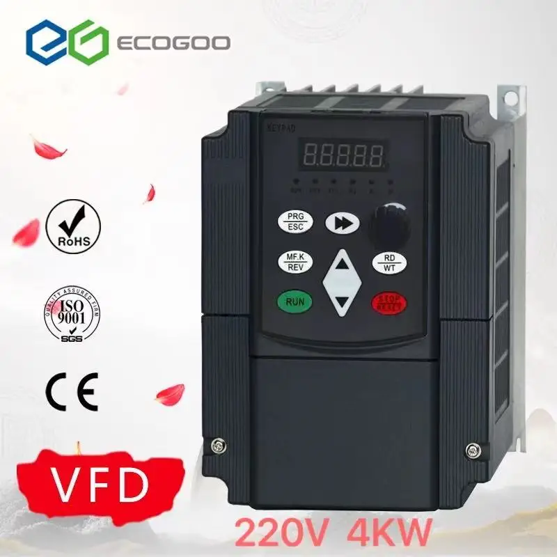 

5.5kw/4kw/2.2kw 220v AC Frequency Inverter Output 3 Phase 650HZ ac motor water pump controller /ac drives /frequency converter