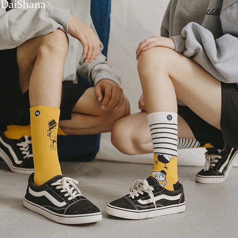 3Pairs New Fashion Unisex Sock Harajuku Korean Style Cotton Women Socks Skateboard Happy Crew Tide socks Meias Mujer EU36-44 30 H1dbbac17c19647c4af1de8097b258d35P