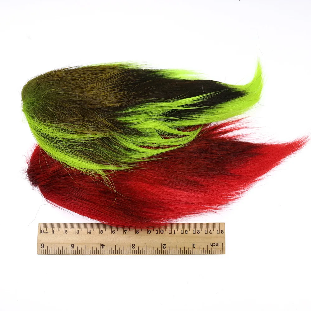 Рыболовная приманка Bucktail Цвет Олень хвост волосы мухобойка материалы Articulos De Pesca Diy